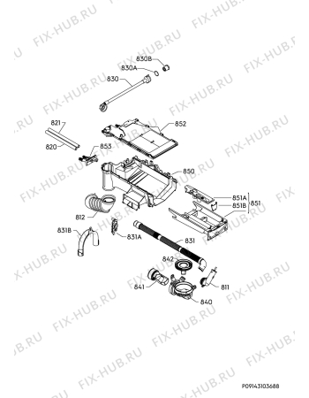 Взрыв-схема стиральной машины Electrolux EW6F4249K9 - Схема узла Hydraulic System 272